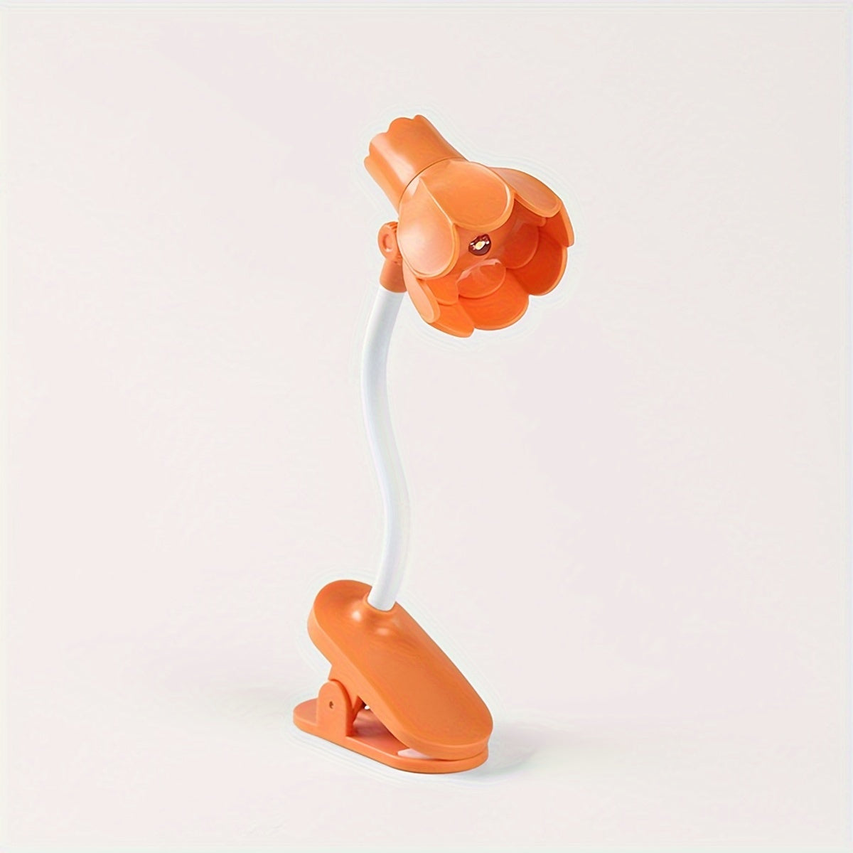 Portable Creative Flower Shaped Clip-on Book Light with Adjustable Arm and LED Mini Lamp, Ideal for Reading and Desktop Decoration. Comes with Battery.