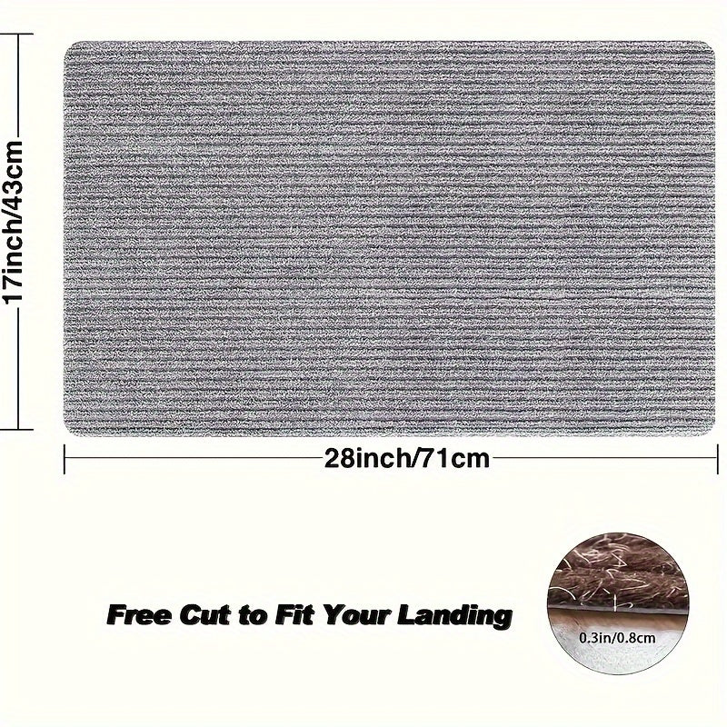 Ultra-absorbent 1pc door mat with non-slip backing - Long-lasting and machine washable to combat dust, water, and sand - Ideal for main entrances, back doors, bedrooms, kitchens, and offices.