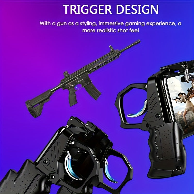 Mini L1 R1 Trigger Controller for iPhone & Android, Joystick Shooting Buttons for PUBG gaming.