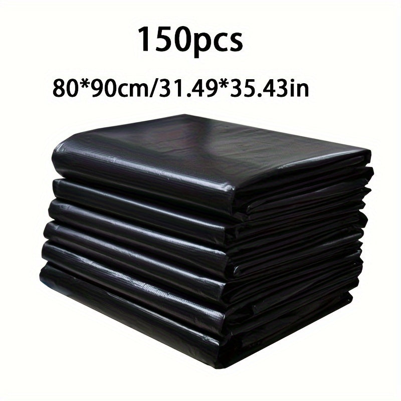 Extra Thick Large Black Garbage Bags for Home Kitchen Use, Perfect for Living Room and Kitchen, One-Time Use