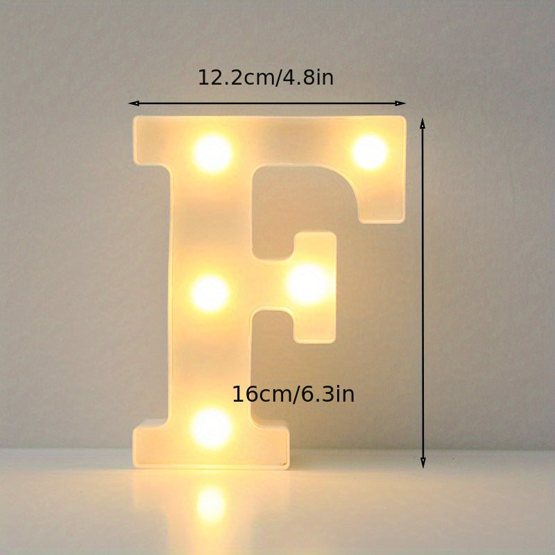 Luxury LED alphabet letter lights for home decoration. Perfect for weddings, birthdays, and Christmas parties.