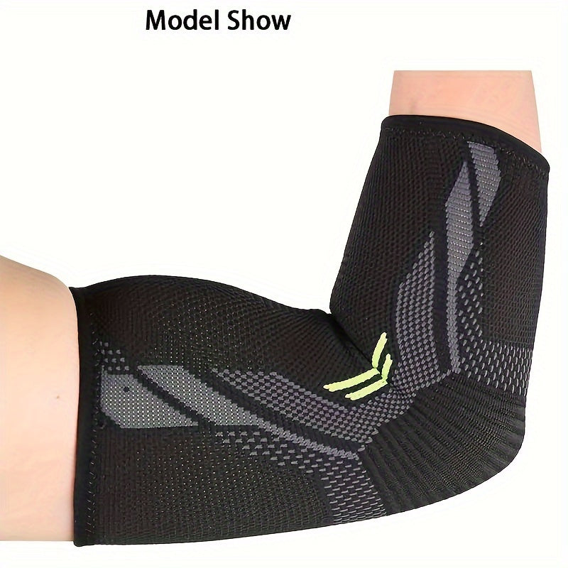 Sports knee pads with adjustable, breathable support and fixed pressure patellar strap.