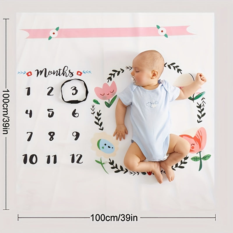 The Baby Tulip Commemorative Background Cloth: A Charming Newborn Photo Prop for Special Occasions - Perfect for Christmas, Halloween, and Thanksgiving Day Gifts