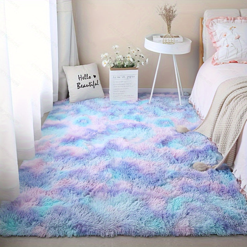 Soft and fluffy area rug, perfect for adding luxury to your bedroom and home decor. Non-slip and machine washable for easy maintenance.