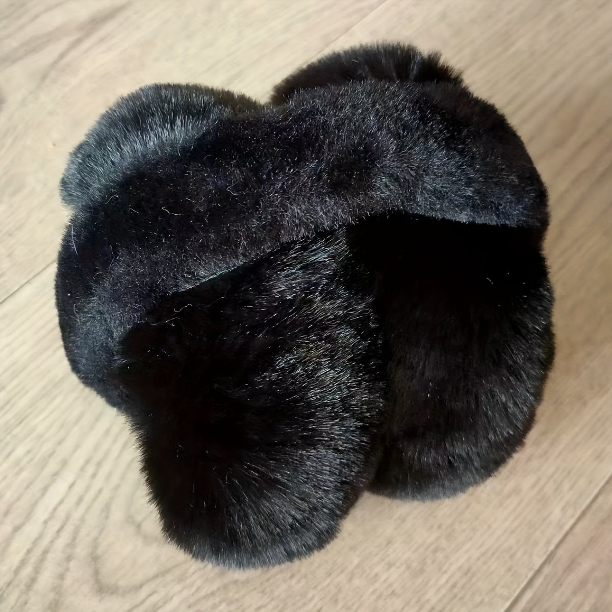 Dry clean only Unisex Fluffy Faux Fur Earmuffs perfect for Autumn and Winter Outdoor Wear. Cozy, Large Woven Stretch Polyester Ear Warmers.