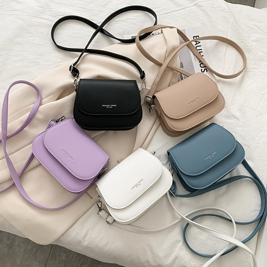 Stylish Spring 2023 Women's Shoulder Bag - Modern Synthetic Leather Crossbody Purse in Various Colors, Square Design with Adjustable Strap, Ideal for Daily Use