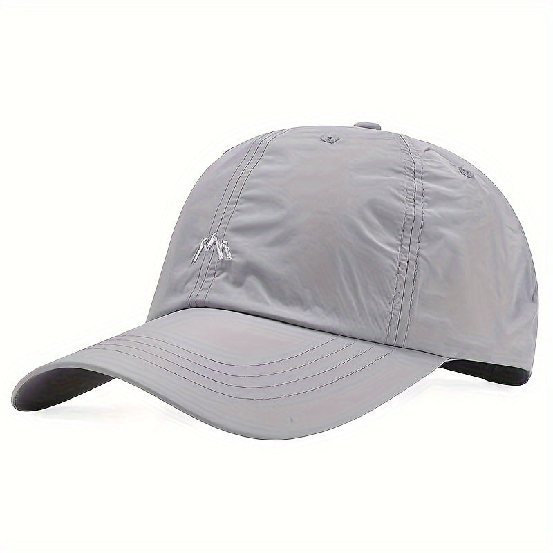 Breathable Unisex Baseball Cap with Quick-Dry Technology, Sun Protection, Adjustable Fit, and Embroidery Detail - Hand Washable.