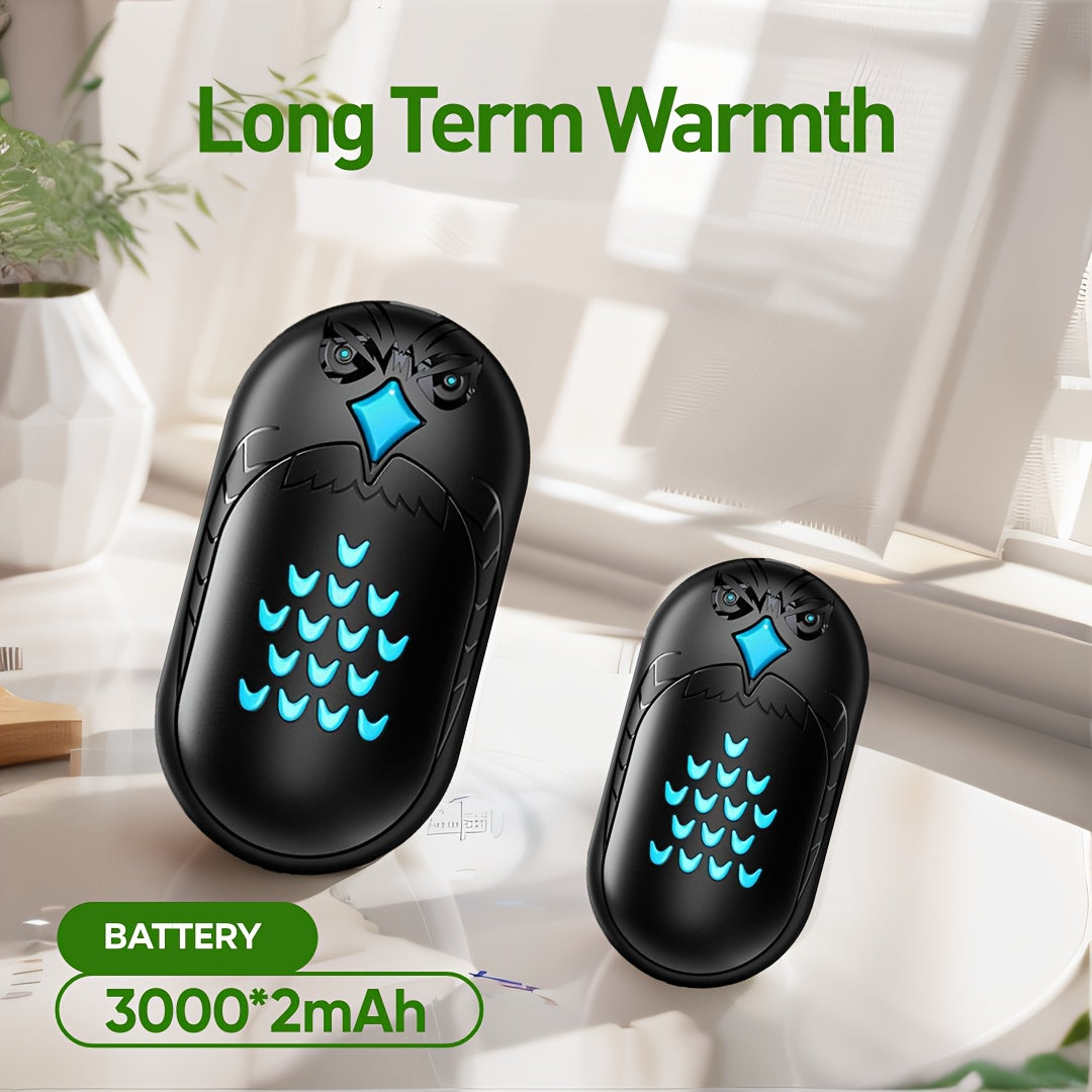 Stay Warm Anywhere with our Rechargeable Hand Warmer - Portable Pocket Heater with Dual-Sided Warmth and Easy One-Click Operation. Perfect for Winter, Snow, Outdoor Activities, Camping, and Travel. Features 3000mAh Lithium Battery for Long-lasting Heat