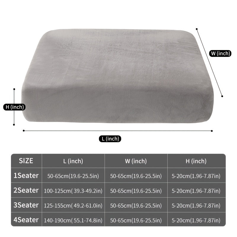 Soft, non-slip velvet sofa slipcover protects furniture and enhances home decor.