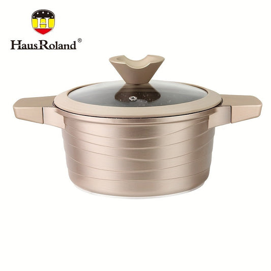 Introducing the HausRoland Stainless Steel Soup Pot! This pot is designed to be thickened and gas stove compatible, making it ideal for steaming noodles, porridge, and milk. Perfect for home kitchens, especially during the autumn season.