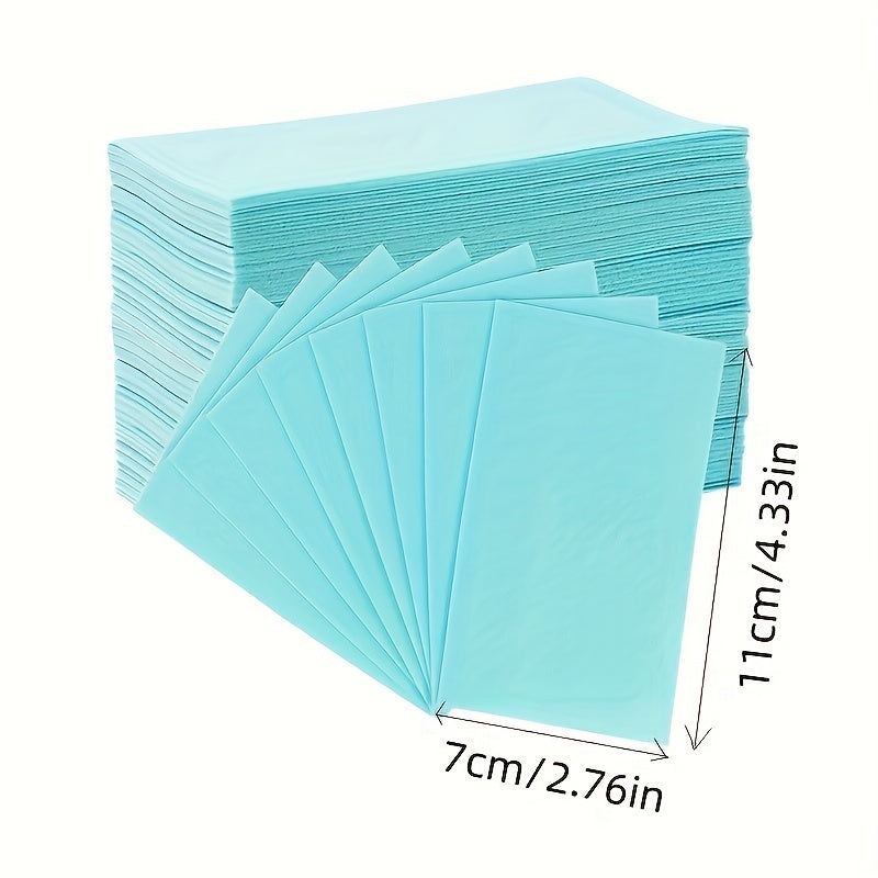 Bulk pack of Blue Multi-Purpose Cleaning Sheets with Non-Scratch Foam Pads for Home & Outdoor Use. Stain Remover suitable for all surfaces including Living Room, Bathroom, Toilet, Kitchen, and Furniture - Perfect for Cleaning Enthusiasts.