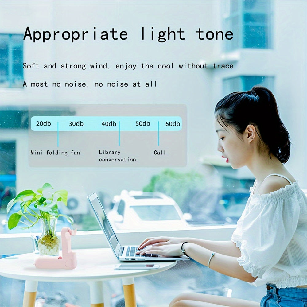 Портативный мини-вентилятор с USB-аккумулятором и функцией автоматического отключения