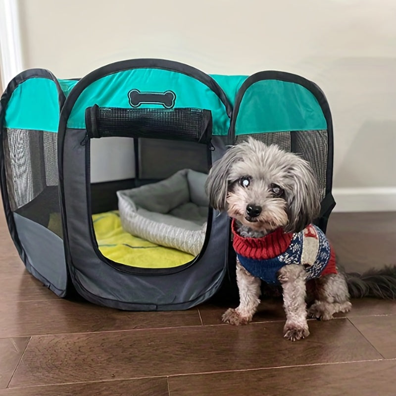 Portable, waterproof, foldable pet cage - take your pet anywhere!