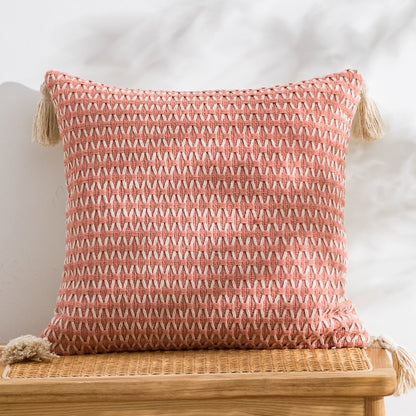 Modern minimalist jacquard knitting pillow cover - soft and stylish for living room, bedroom, office chair.