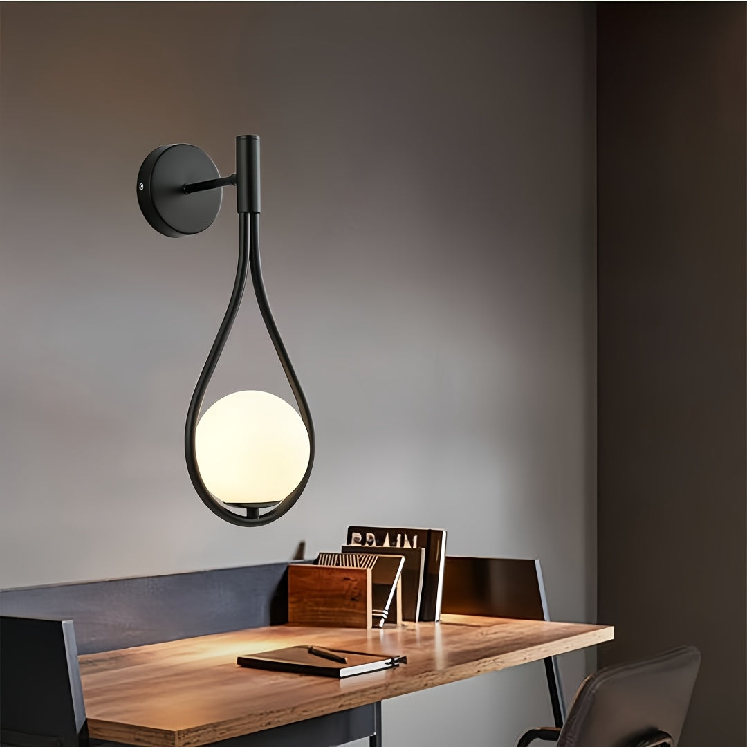 Light Luxury Nordic wall light for living room and bedroom decor, with simple, creative design.