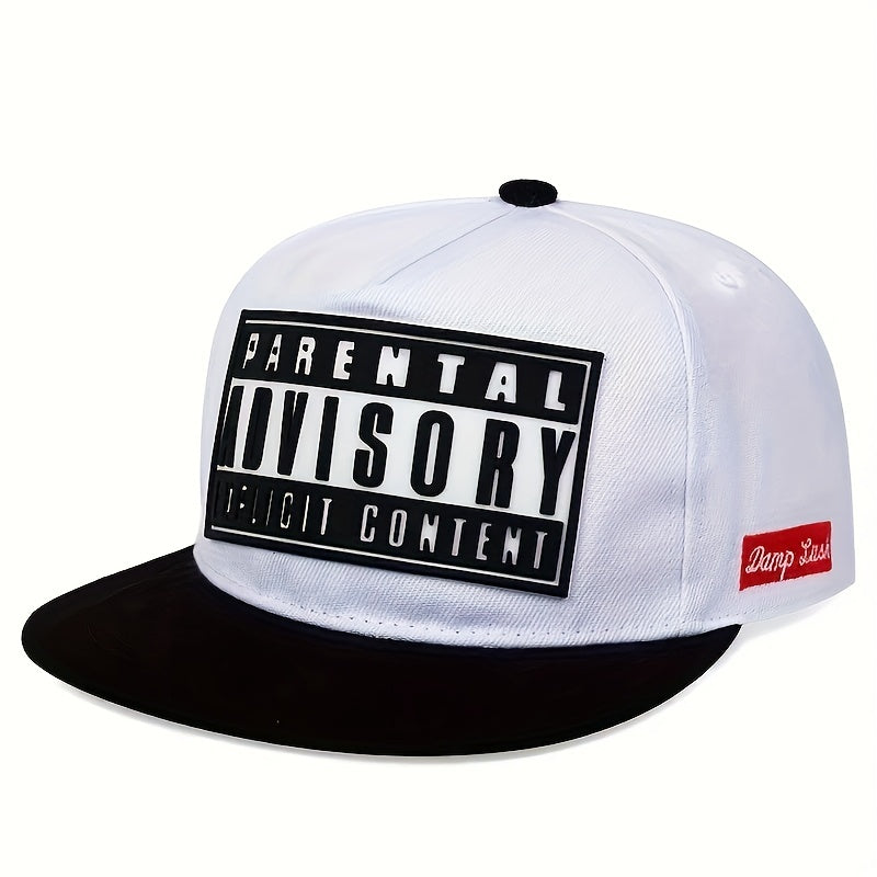 Men's hip hop cap available in 6 colors with lightweight acrylic material; choose from 1 piece alphabet design.