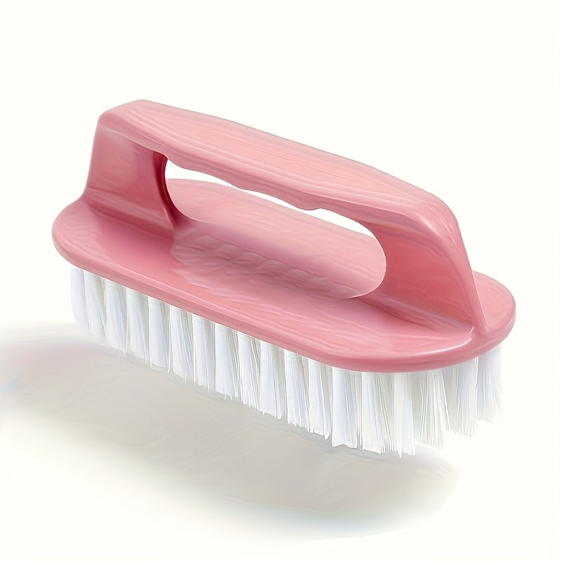 Versatile Soft Bristle Laundry Scrubber with Long Handle - Ideal for Shoe Care, Cleaning, and More! Suitable for Indoor and Outdoor Use - Made of Durable Plastic, Requires No Electricity