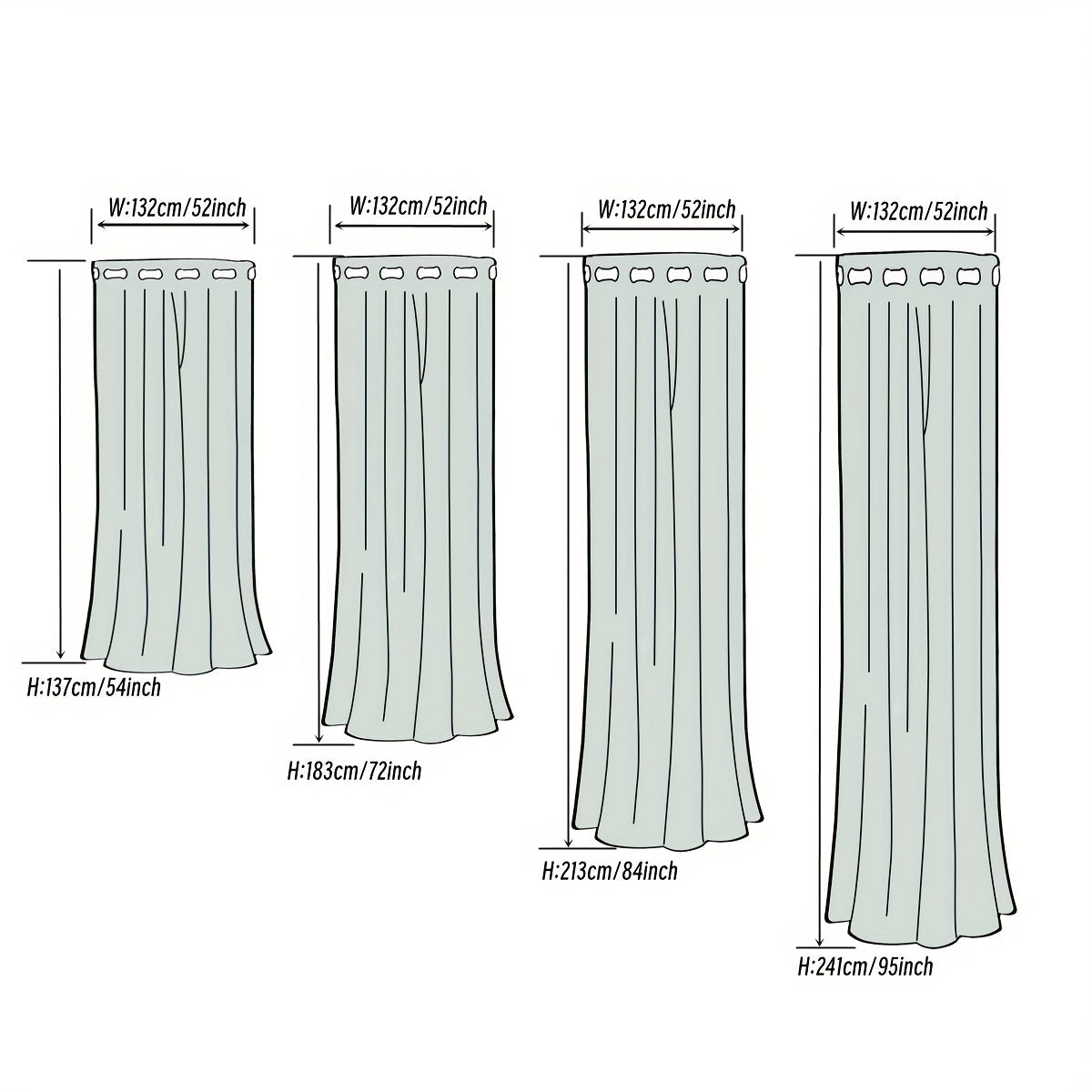 Blackout Curtain with Loop for Bedroom - Provides Heat Insulation, Energy Savings, Noise Reduction, and Shading - Also Suitable for Living Room - 180g Weight