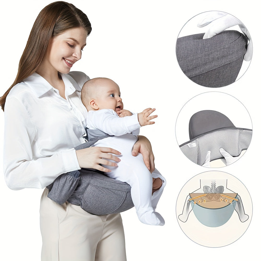 Newborn Baby Carrier, Ergonomic Infant Carrier for Parents - Lightweight Waist Stool for Toddlers, Children, and Babies - Perfect Shower Gift for Christmas, Halloween, Thanksgiving, and more! Suitable for 2.72-21.77 KG.