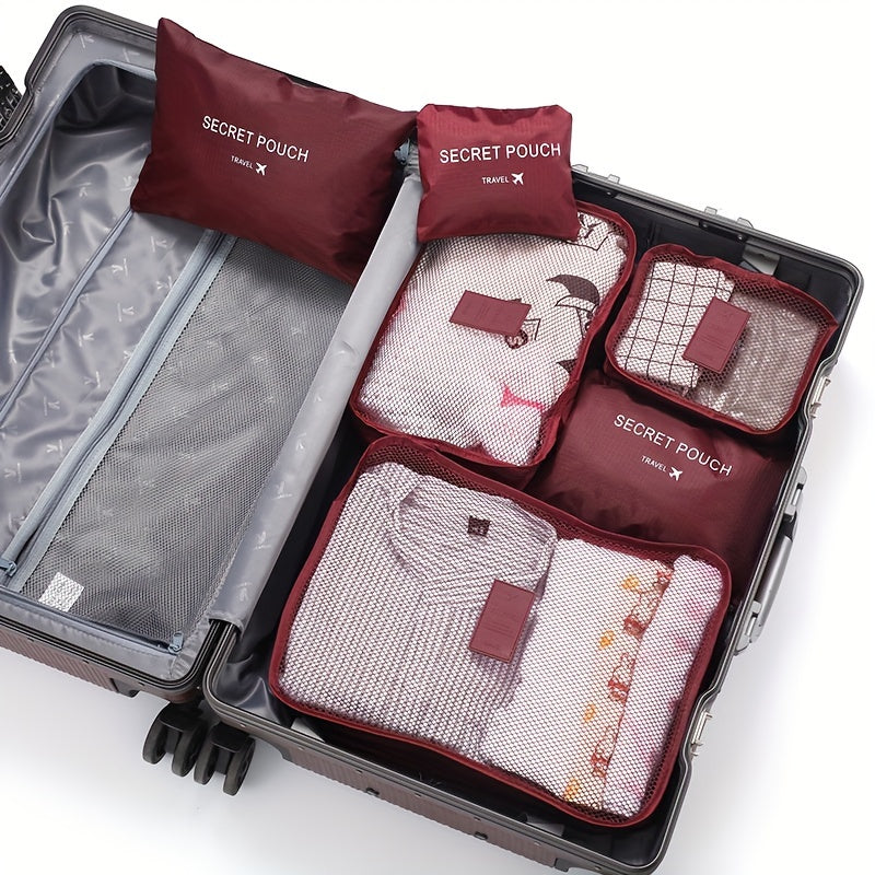 6-piece Travel Storage Set - Versatile organizer for various items.