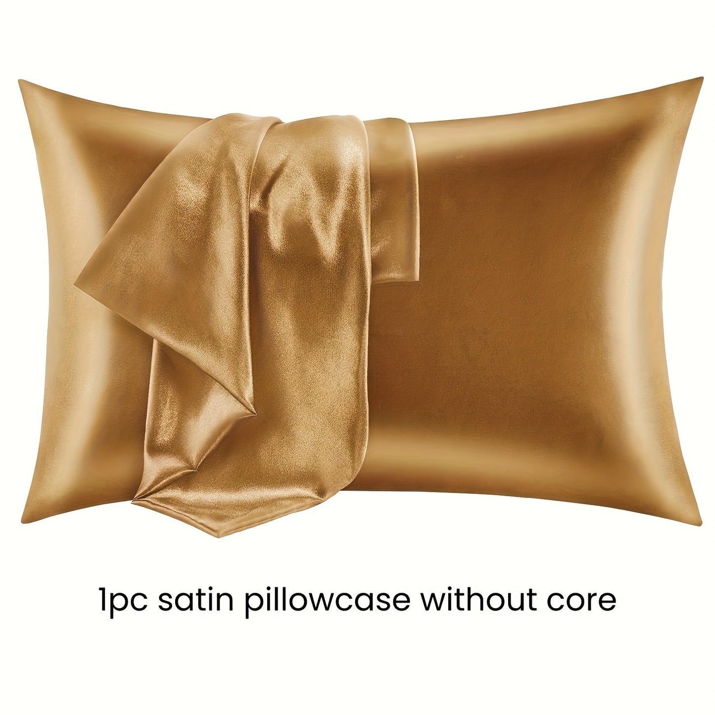 1 piece of an ultra-soft silky blend satin pillowcase made of polyester, with a fabric weight of 80-85g and machine washable.