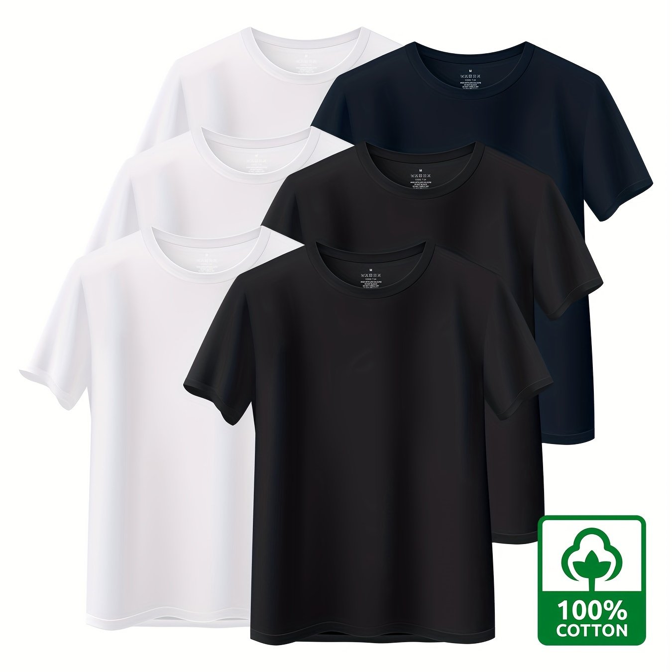 6 cotton men's short-sleeve t-shirts, 180g, Middle East