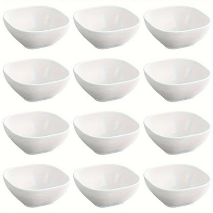 8 to 12 square sauce bowls for Korean, Chinese, and Middle Eastern styles.