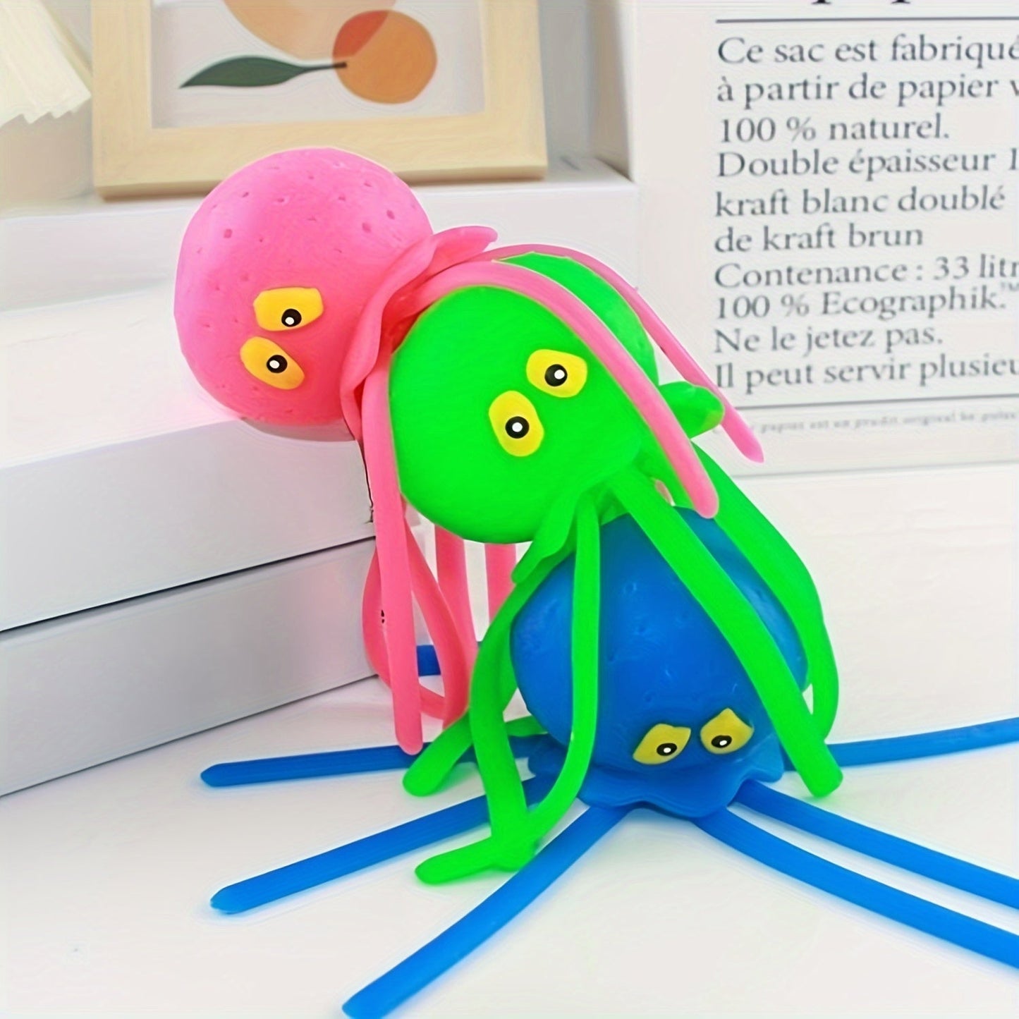 Summer Fun: Bathroom Octopus Grandchildren's Gift Water Spraying Doll Bath Toy, Flower Spray Octopus, Children's Stress Relief Toy