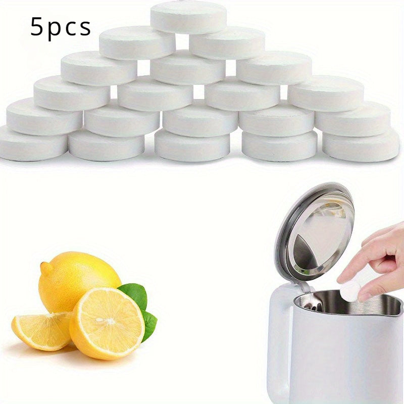 5pcs Bathroom Accessories for Cleaning Coffee Machines and Kettles, Effectively Removes Scale with Multi-functional Tool.