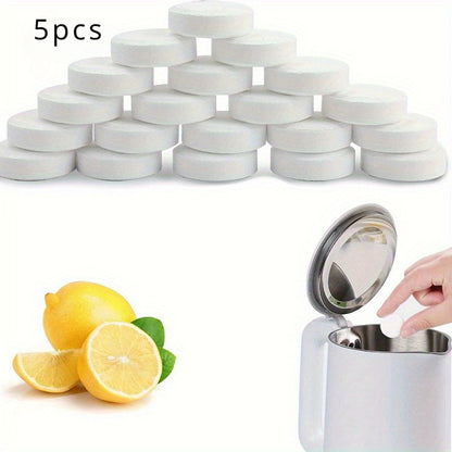 5pcs Bathroom Accessories for Cleaning Coffee Machines and Kettles, Effectively Removes Scale with Multi-functional Tool.