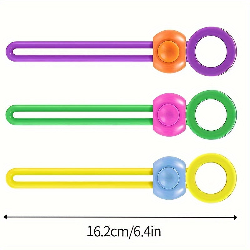 Set of 6 Food Bag Sealing Clips - Silicone Tapes for Sealing Food Bags, Adjustable and Reusable Clip Sealer for Plastic, Wire, and Rice Bags. Great for Home Organization and Storage, Essential Home Accessories.