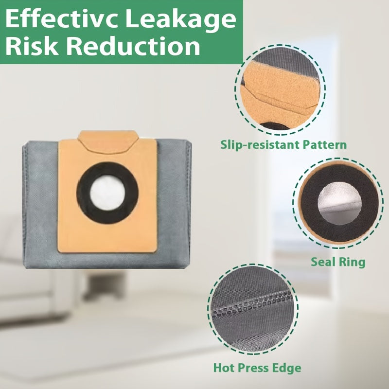 Introducing Eufy X10 Pro Omni & X8 Pro Vacuum Bags - Leak-Proof Dust Bags that Seal in messes, designed specifically for Eufy Robotic Vacuum Cleaners. No power required, easy to replace.