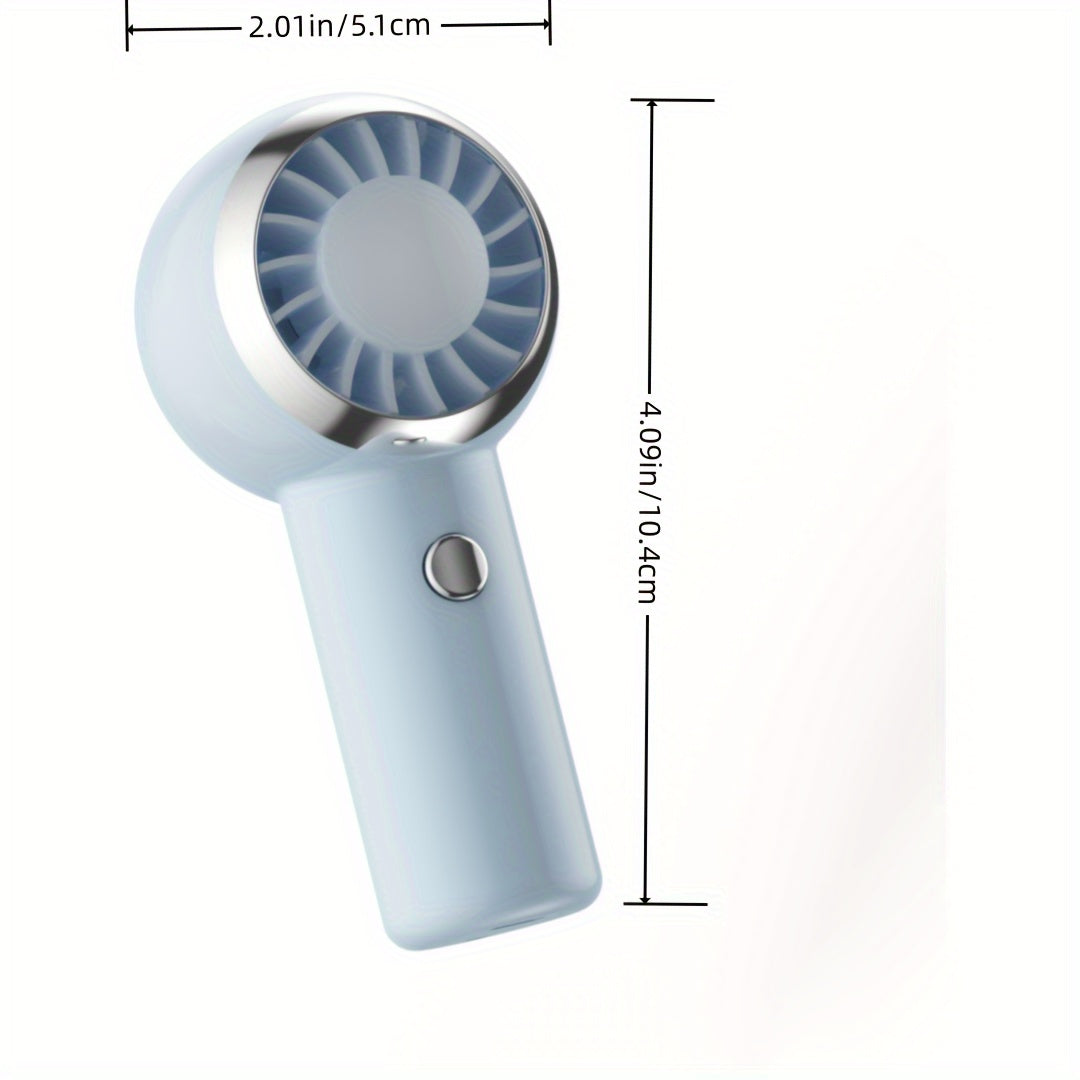 Compact and stylish, this 1pc Mini Wearable Fan is designed for women on the go. It features a portable USB rechargeable lithium battery, with a 3-speed adjustable 360° wind for high-speed cooling. Perfect for both indoor and outdoor use, this fan is