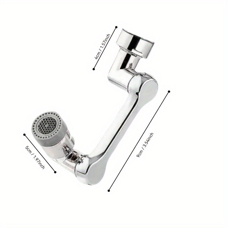 Adjustable water flow faucet aerator with rotating, two spray modes for kitchen and bathroom.