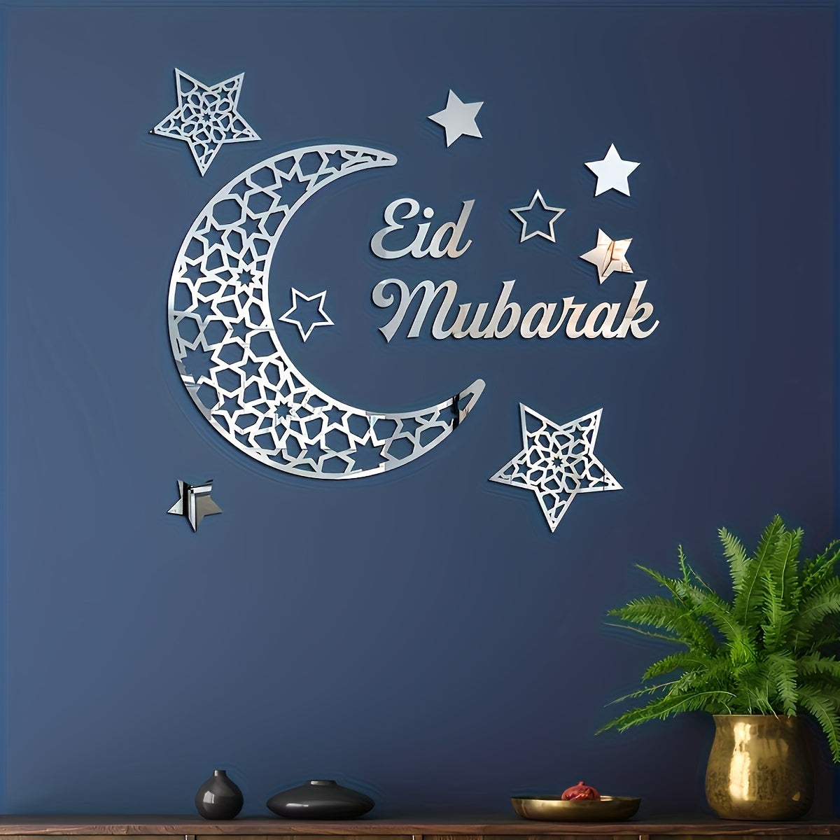 Ramadan mirror decorative wall stickers for a festive atmosphere in the Middle East.