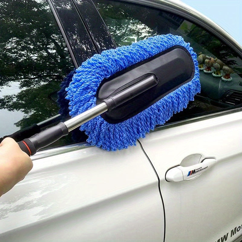 Nanofiber car wash mop with extendable design for car cleaning tasks