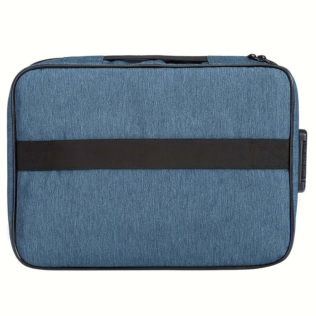 Men's 3-layer security briefcase with password lock for documents and laptop storage, ideal for travel and home use.