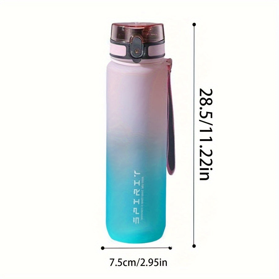 1pc Sports Water Bottle in various sizes (500ml/650ml/1000ml), perfect for camping, hiking, fitness, and outdoor activities. Great birthday gift idea.