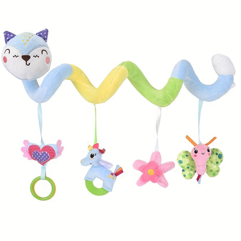 Vibrant Fox Animal Bed Hanging Toy for Babies: Ideal for Ages 0-3, Great for Holiday Gifting on Halloween, Thanksgiving, Christmas, and Easter