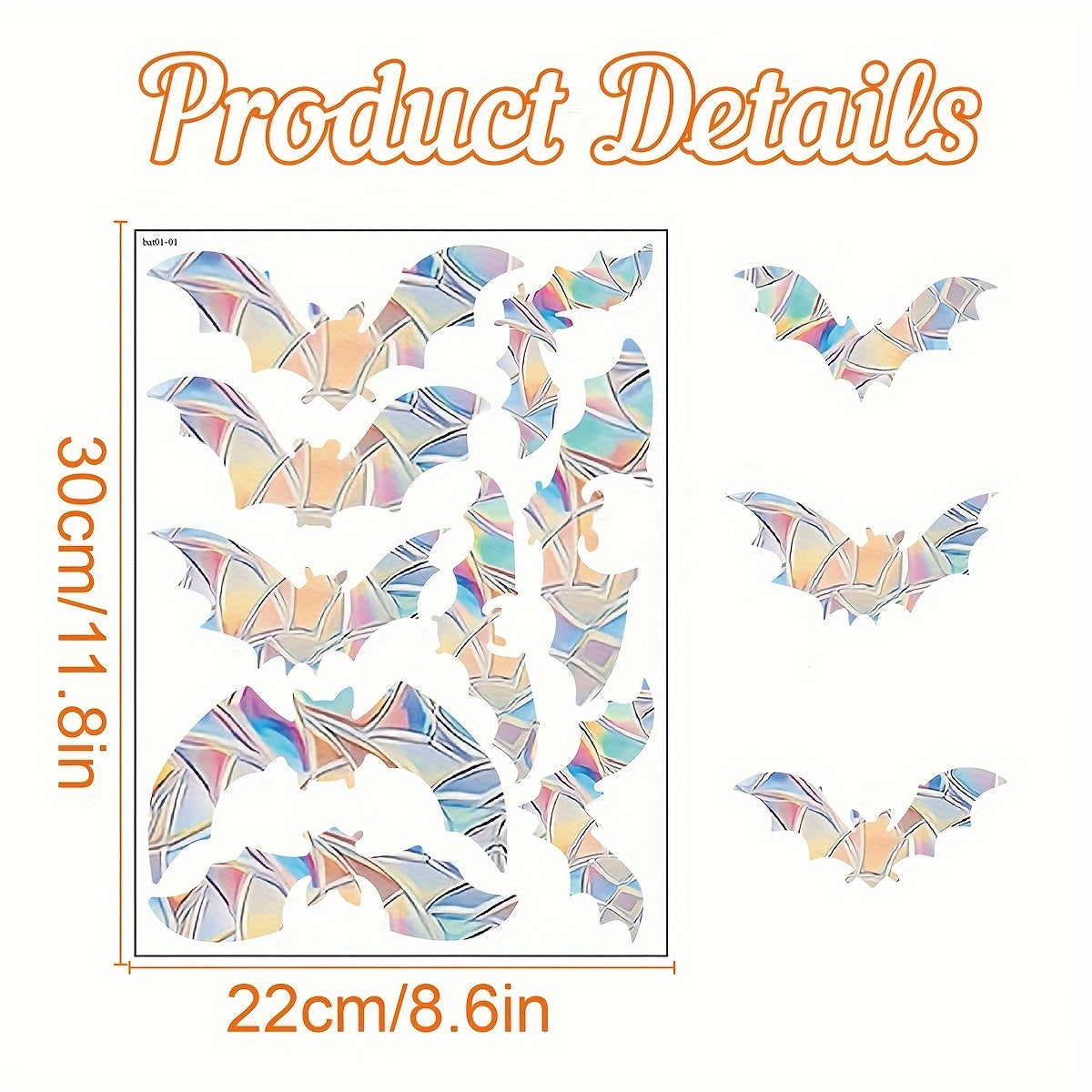 One piece of Colorful Rainbow Prism Butterfly Suncatcher Window Stickers - Electrostatic Glass Decals for Both Sunlight and Privacy