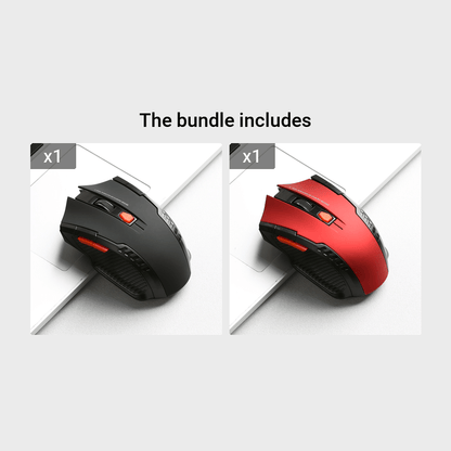 2.4G Wireless Gaming Mouse with ergonomic design, comfort grip, 10m range, adjustable DPI, stylish appearance, suitable for desktop and laptop use, made of plastic material.