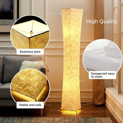 Modern LED floor lamp, 132.08cm, adjustable warm light, remote-controlled, USB powered, matte metal finish, space-themed home decor for bedroom, living room, game room.