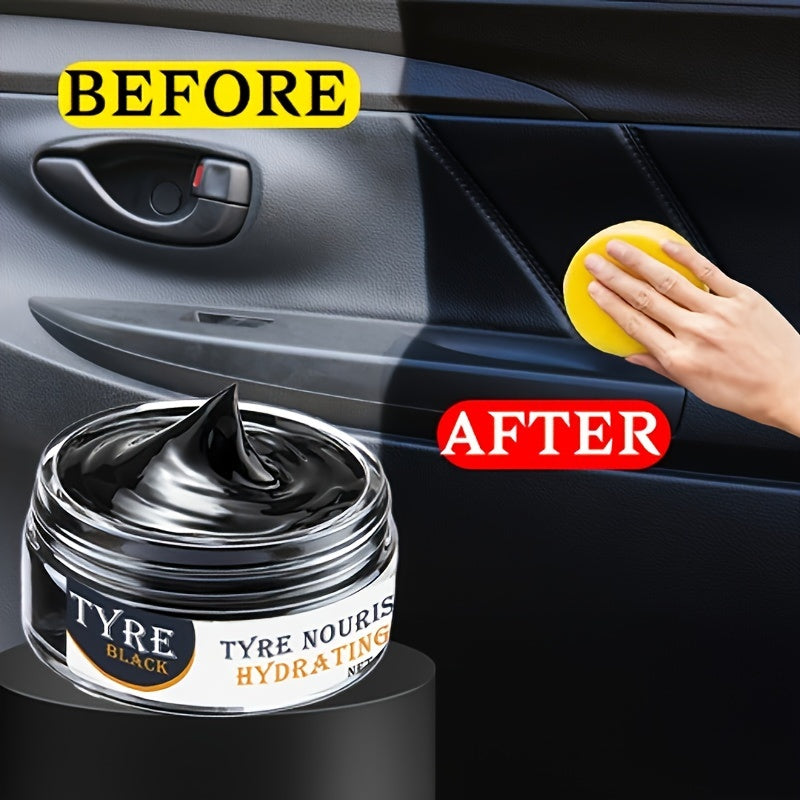 Interior plastic restorer, dashboard wax, whitening agent, tire shine, leather care, maintenance and décor product.