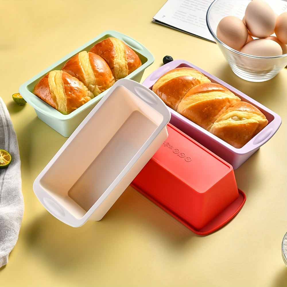 Silicone Loaf Pan Set - Includes 2 Non-Stick Easy Release Rectangle Cake Pans for Baking Bread. Flexible and BPA Free, these Silicone Molds are perfect for making Toast, Brownies, and Cakes.