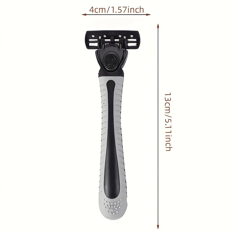 Classic 3-layer Manual Razor Set with multiple refill options for daily face care.