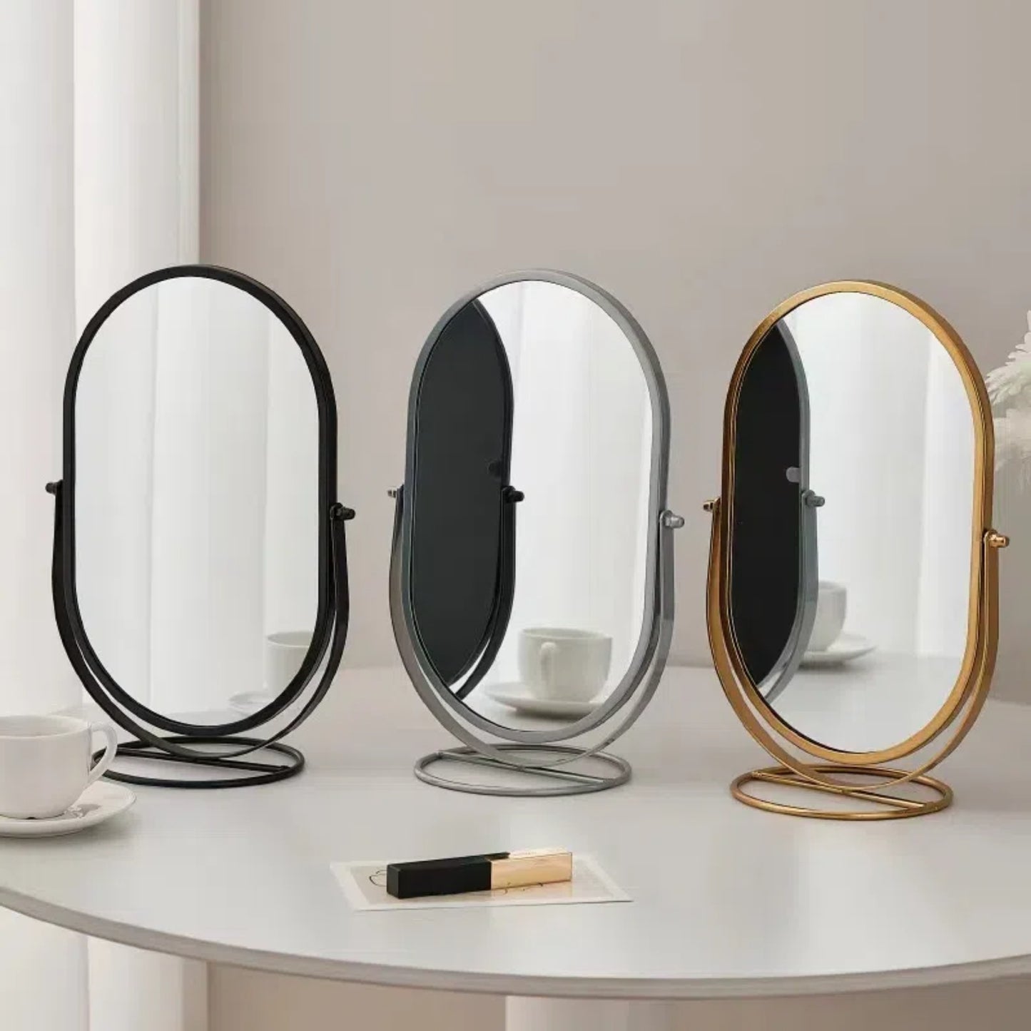 360 Oval Vanity Mirror for Bedroom Desktop or Office