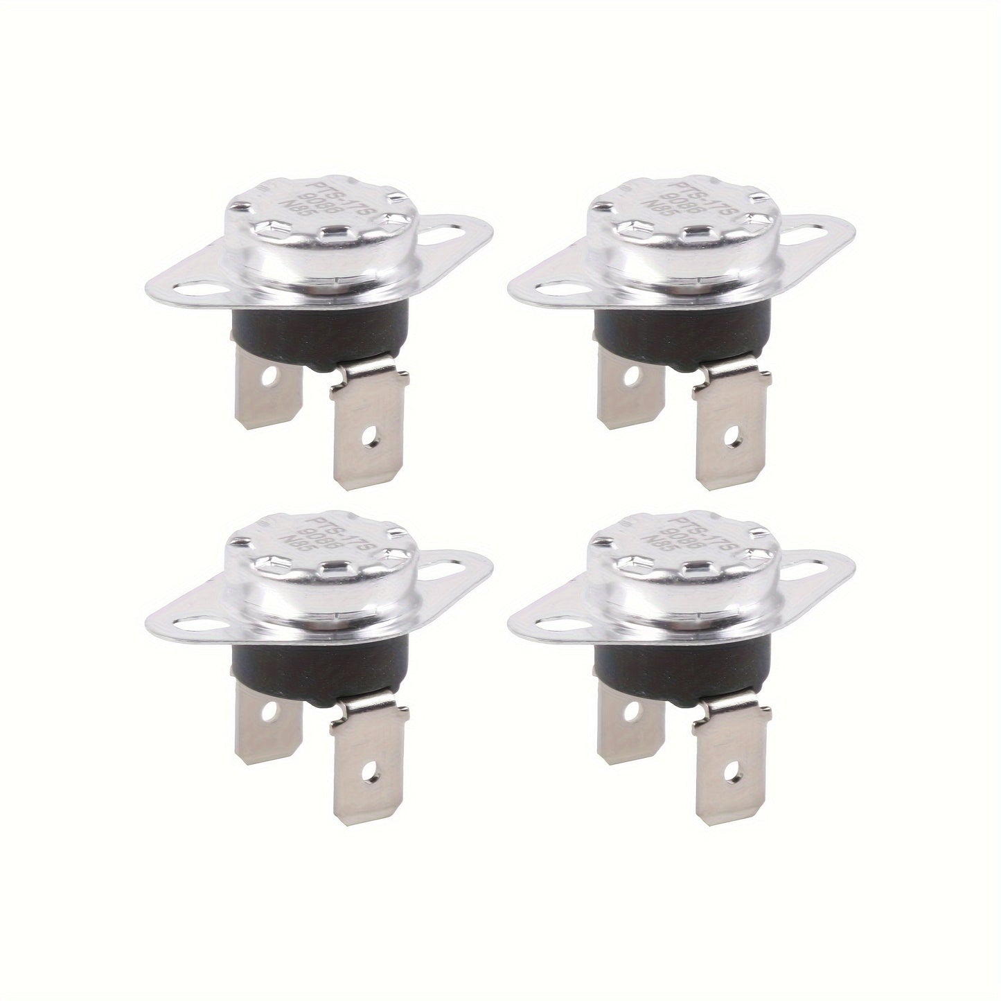 Two to three sets of dryer heater fuse thermistors DC47-00016A, comes in a pack of two, made of aluminum material. Ideal for cooking appliances, kitchen, and restaurant accessories.