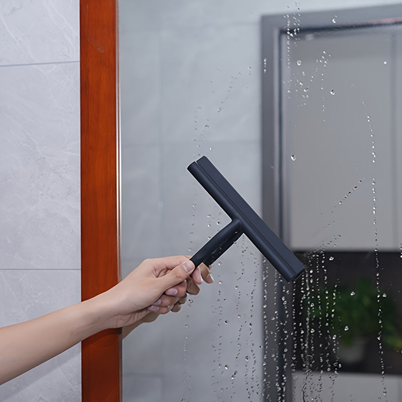 1 piece versatile silicone squeegee for cleaning windows, glass, cars, bathrooms, and floors by hand.