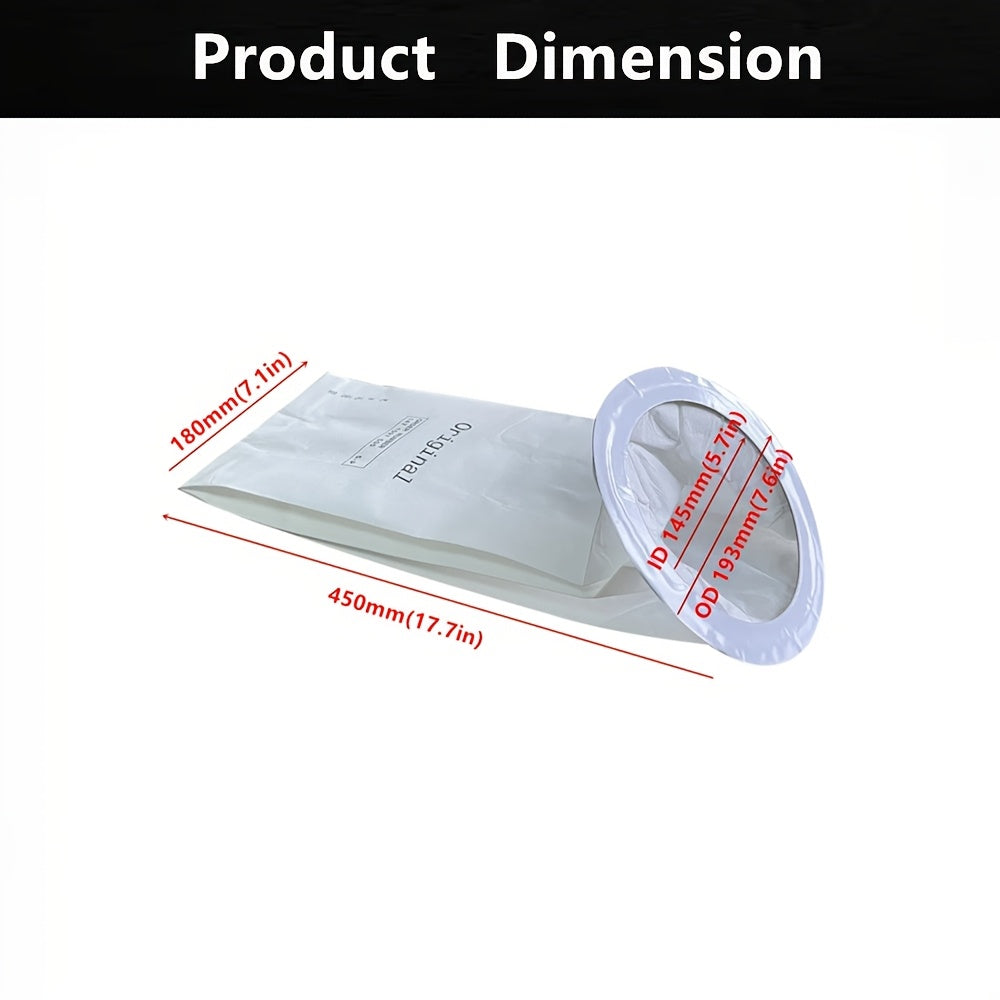 Compatible with Nilfisk GD10/Adgility 10XP/CAV2.2, this vacuum cleaner dust bag is made from a mixture of paper and cloth materials. It boasts high efficiency filtration and a durable design.