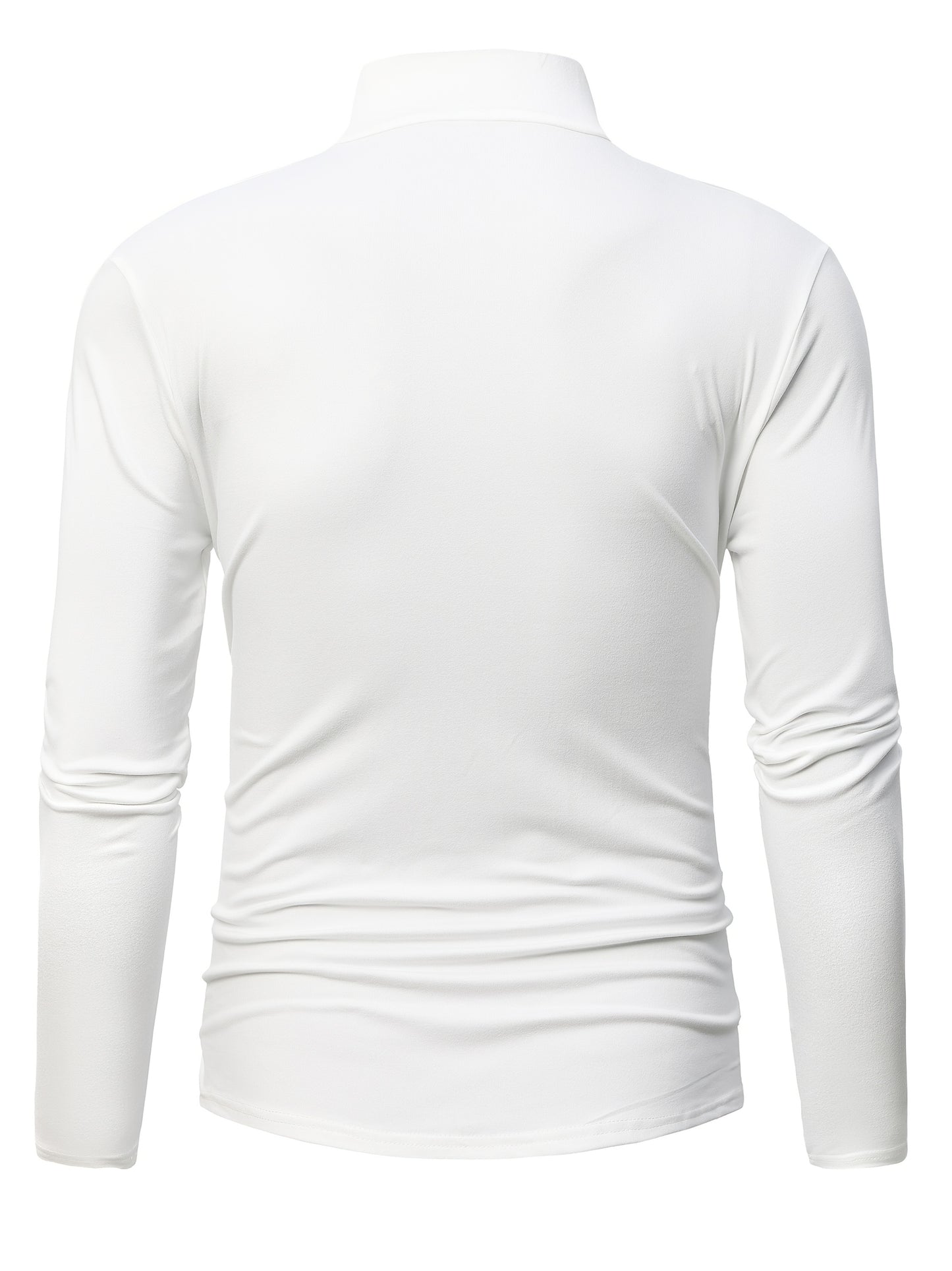 Men's polyester long sleeve tee with unique print, machine washable, round neck - ideal for spring/fall outings.